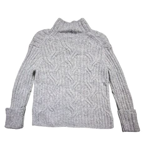 Mirrored Horse Wool Blend Sweater in Grey 